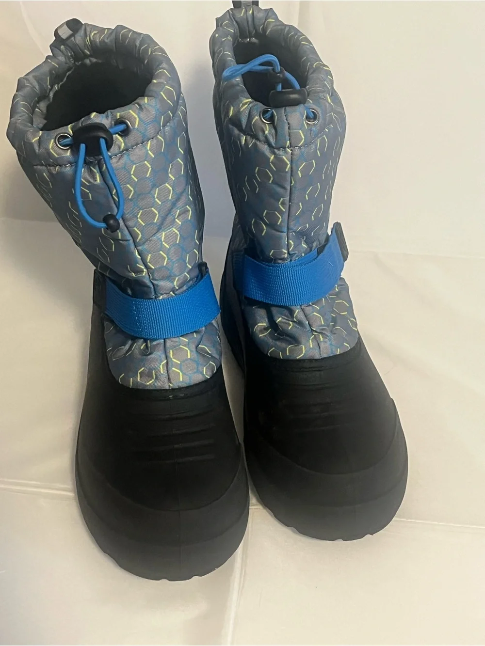 Northside Kids Frosty Waterproof Winter Boots in Gray and Blue